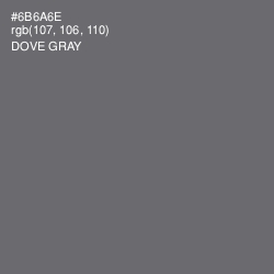 #6B6A6E - Dove Gray Color Image